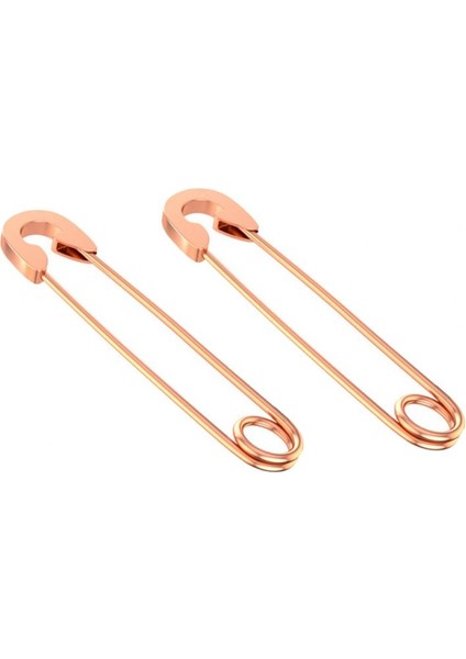 Şık Küpe Punk Emniyet Pin Küpe Kulak Piercing Takı Gül Altın (Yurt Dışından) indirimleri