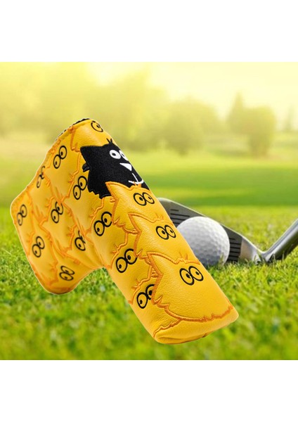 Golf Atıcı Kapak Headcover Blade Koruma Pu Deri Kafa Kapak Kollu (Yurt Dışından)