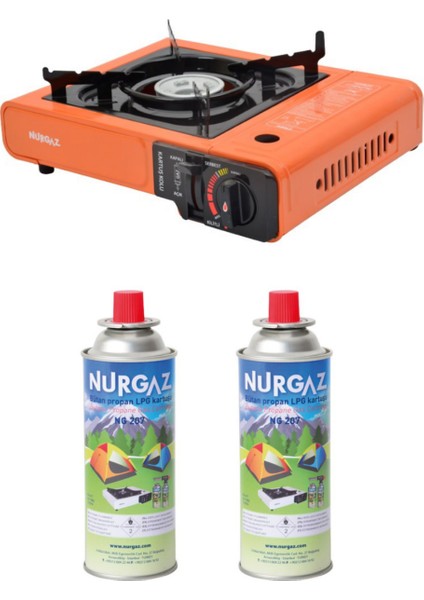 Ng 501 Tekli Portatif Ocak + 2 Adet Kartuş