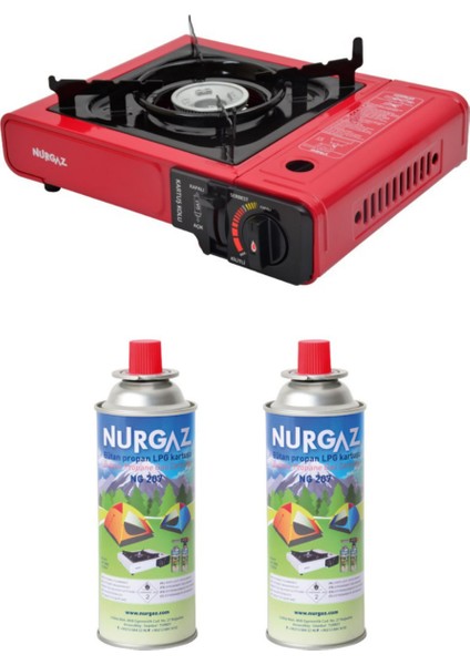 Ng 501 Tekli Portatif Ocak + 2 Adet Kartuş
