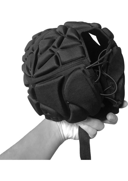 Yastıklı Rugby Kask - Siyah (Yurt Dışından)