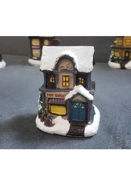 3 Boyutlu Kış Evi Toy Shop Dükkan Ev Silikon Kalıp K-697