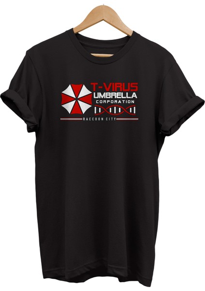 Resident Evil Baskılı %100 Pamuk Oversize T-Shirt Büyük Beden Tişört