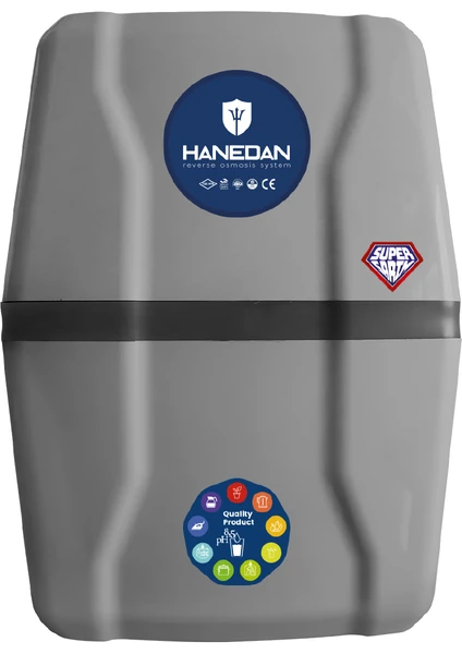 H-MAX Reverse Osmosis System Süper Sarım Membran 13 Aşama 9 Litre Çelik Tanklı Su Arıtma Cihazı