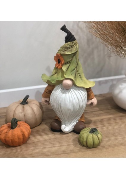 Pastel Gnome, Burnuk,sakallı Kırmızı Cüce Biblo - Dekor