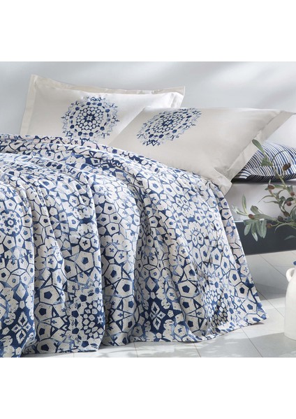 Bedding Sancia Tek Kişilik Pike Takımı - Mavi