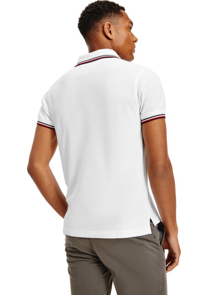 Core Tommy Tipped Slim Erkek T-Shirt