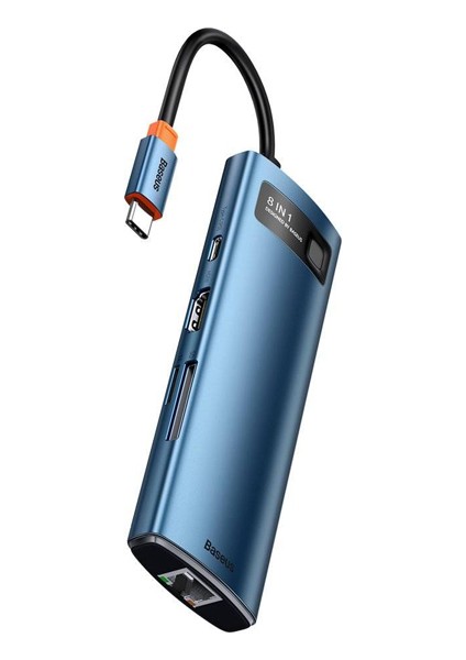 Metal Gleam Series 8in1 Type-C Hub Adaptör Çoklayıcı