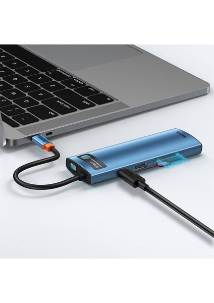 Metal Gleam Series 8in1 Type-C Hub Adaptör Çoklayıcı