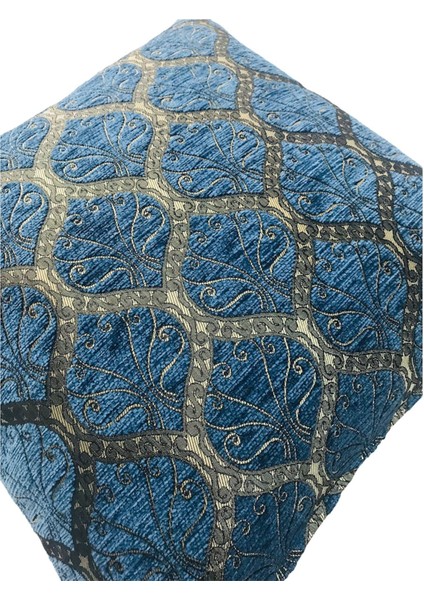 Osmanlı Desenli Açık Mavi Kırlent Kılıfı 45 x 45 cm