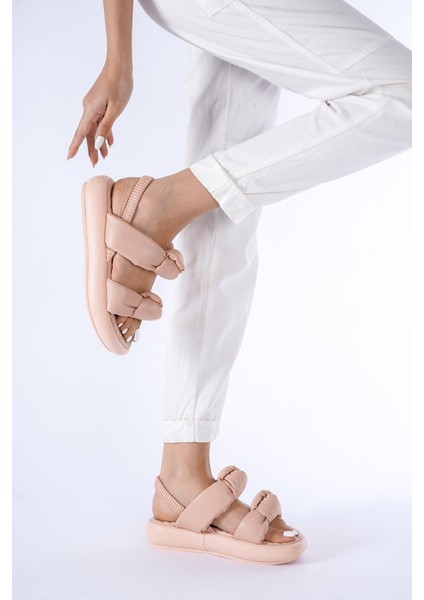 Vera Masaj Çift Taban Lastikli Kadın Sandalet modelleri