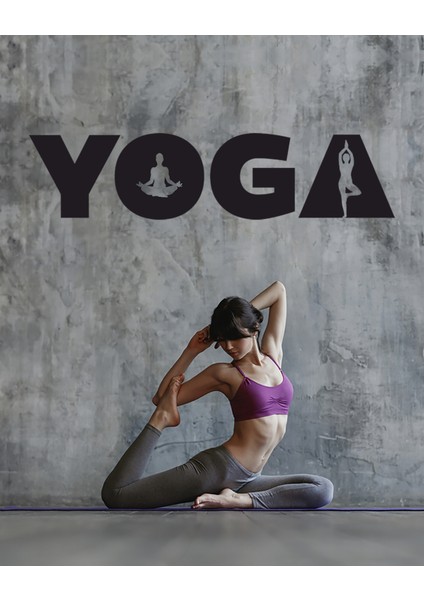 Duvar Dekoru - Yoga Dekoratif Duvar Sticker
