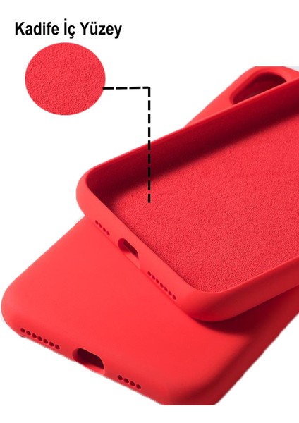 Case World Apple iPhone 13 Silikon Kılıf Altı Kapalı Içi Kadife Lansman Arka Kapak  - Pembe