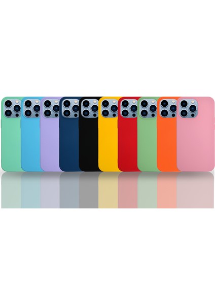 Apple iPhone 13 Pro Max Silikon Kılıf Altı Kapalı Içi Kadife Lansman Arka Kapak - Pembe indirimleri