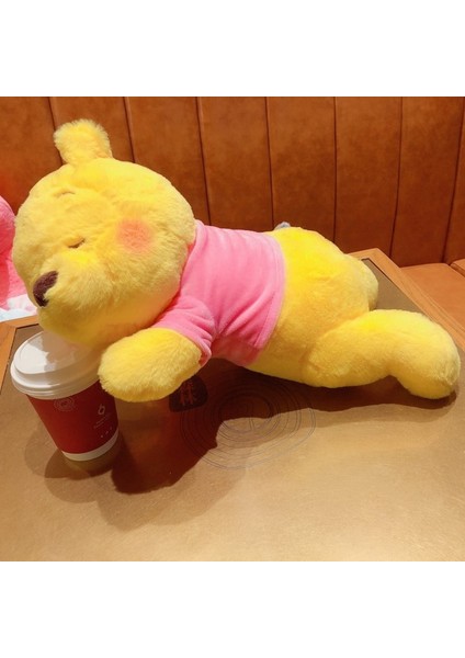 50CM Winnie Sleeping Peluş Bebek Yumuşak Oyuncak Yastık Hediyesi