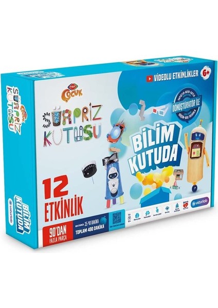 Sürpriz Kutusu - Bilim Kutuda, Evde Eğitici Aktivite Kutusu 6+ Yaş