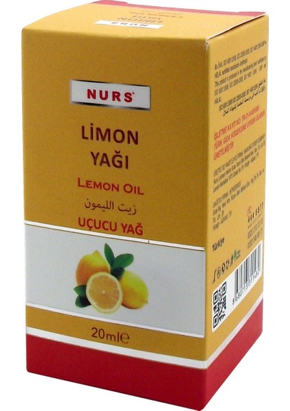 Limon Yağı 20 ml Nurs  1 Adet