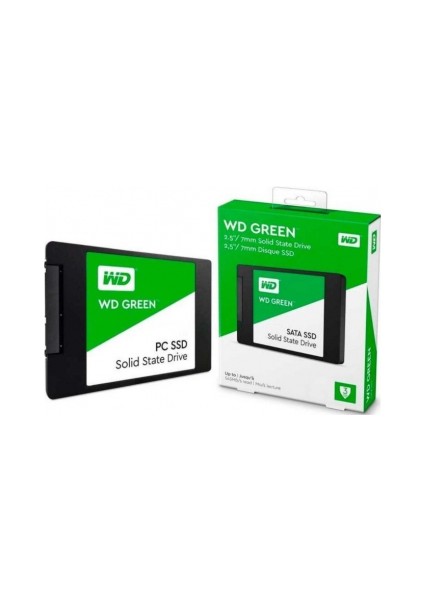 Green WDS480G2G0A 480GB 545/465 3D Nand 25" Sata SSD modelleri