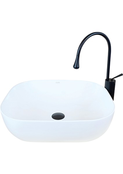 Pure Beyaz Tezgah Üstü Çanak Lavabo W-280