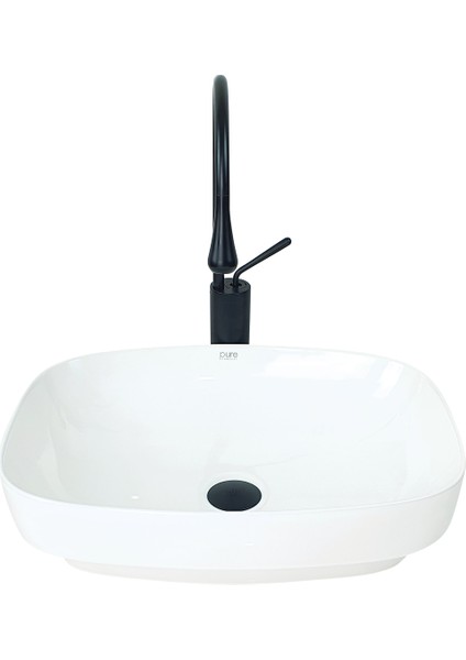 Pure Beyaz Tezgah Üstü Çanak Lavabo W-283
