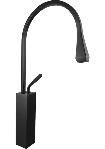 Mınımal Kare Siyah Lavabo Armatürü BF-226