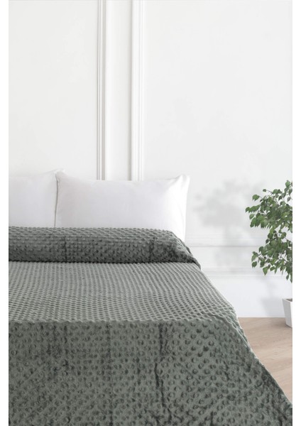 Pearl Tomurcuk Çift Kişilik Battaniye - Yeşil