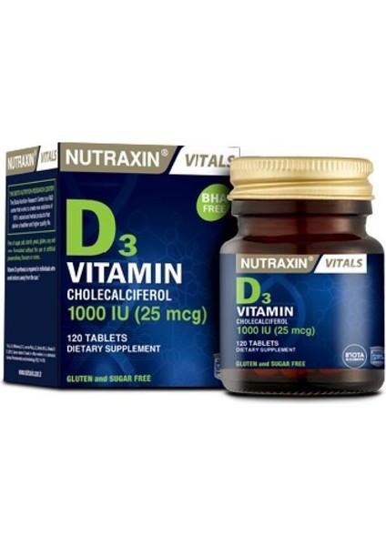 Vitamin Ve Mineral Takviyesi - D3 Vitamini 120 Tablet