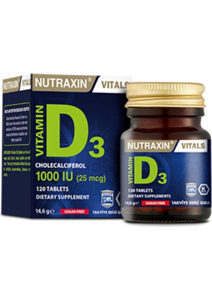 D3 Vitamin 120 Tablet-D Vitamin Takviyesi