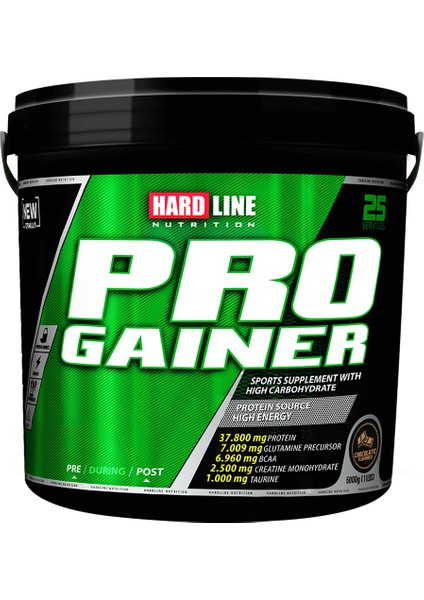 Hardlıne Pro Gainer 5000gr Çikolatalı Gainer