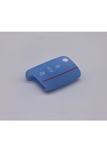 Skoda Kamiq Silikon Anahtar Kabı, Sustalı Anahtar Kılıfı