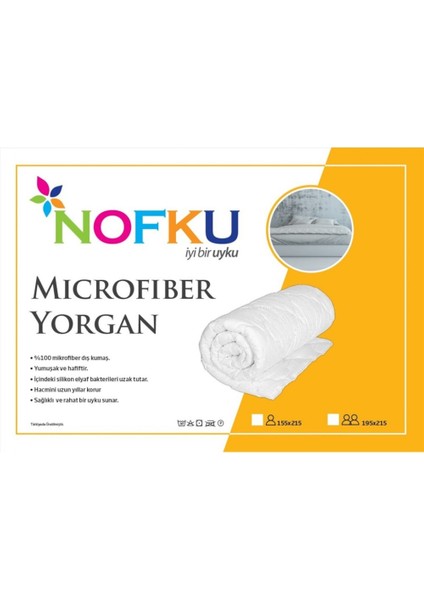 Çift Kişilik Microfiber Yorgan 195x215 Cm