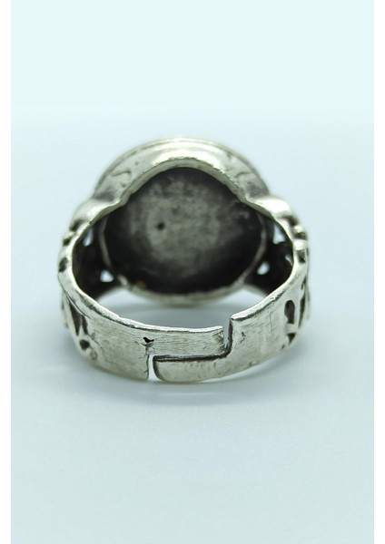 Antik Gümüş Kaplama Süleyman Mührü Davut Yıldızı Ayarlanabilir Yüzük indirimleri