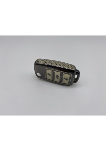 Skoda 3 Buton Sustalı Anahtar Kabı, Anahtar Kılıfı