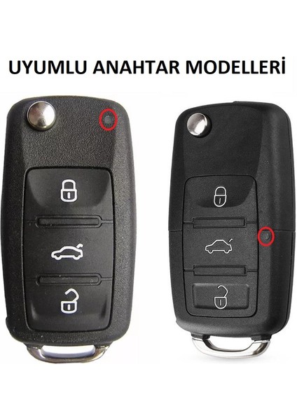 Skoda 3 Buton Sustalı Anahtar Kabı, Anahtar Kılıfı fiyatları