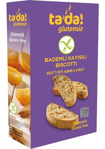 Glutensiz Bademli Kayısılı Biscotti 110 G