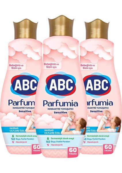 Abc Konsantre Yumuşatıcı Parfumıa Sensıtıve 1440 Mlx3 Adet