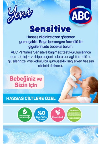 Abc Konsantre Yumuşatıcı Parfumıa Sensıtıve 1440 Mlx3 Adet