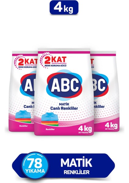 Matik Color 4kgx3 Adet