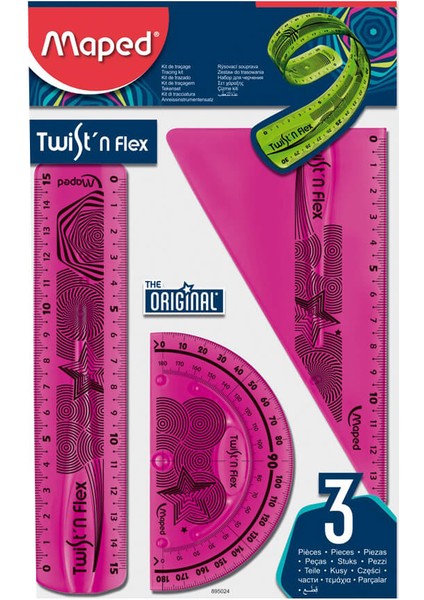 Twist’n Flex Esnek Cetvel Seti 3 Parça 895024