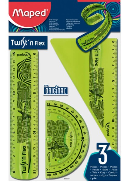 Twist’n Flex Esnek Cetvel Seti 3 Parça 895024