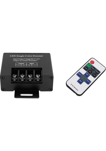 Kumandalı 12-24V 30A LED Dimmer Parlaklık Kontrol Devresi