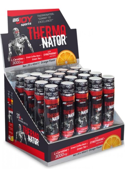 Bigjoy Thermonator L-Carnitine 3000 Mg 20 Ampül Portakal Aromalı