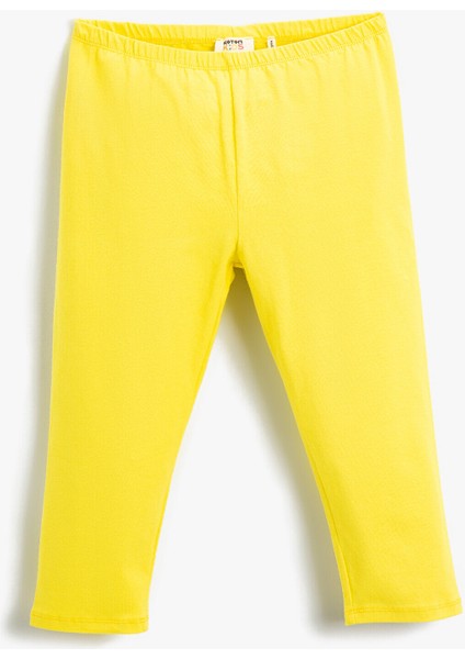 Kız Çocuk Basic Kapri Tayt Pamuklu