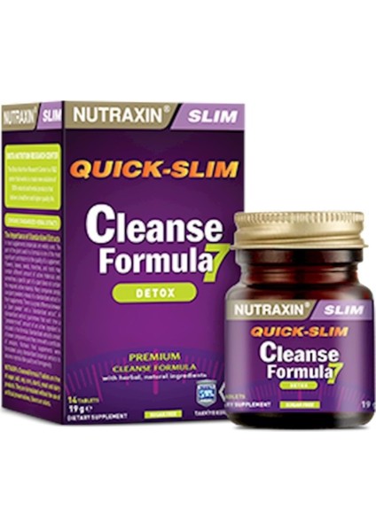 Slim Cleanse Formula 7 Detox 19 G 14 Tablet