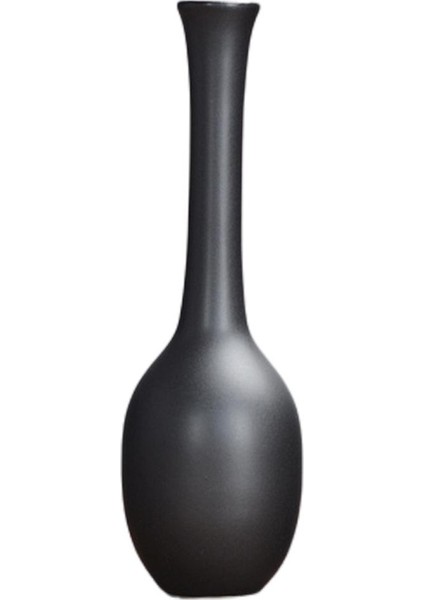 Nordic Seramik Kuru Çiçek Vazo Heykel Bar Ofis Çiçek Düzenleme Dekoru 19X6 cm(Yurt Dışından)