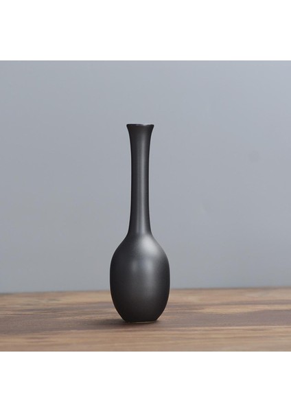 Nordic Seramik Kuru Çiçek Vazo Heykel Bar Ofis Çiçek Düzenleme Dekoru 19X6 cm(Yurt Dışından)