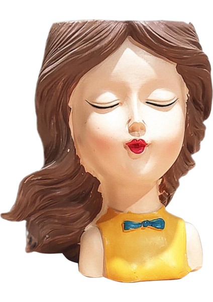 F Fityle Kadın Kafa Saksı Insan Portre Etli Etli Bonsai Ekici Ekor D fiyatları