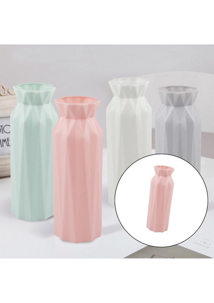 Plastik Çiçek Vazo Ev Oturma Odası Tomurcuk Vazolar Masaüstü Centerpiece Süsleme Pembe modelleri