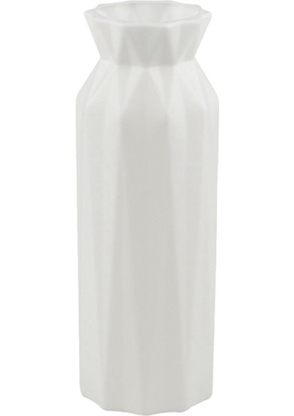 1x Çiçek Vazo Modern Çiçek Tutucu Buket Vazolar Raf Centerpiece Süs Beyaz fiyatları