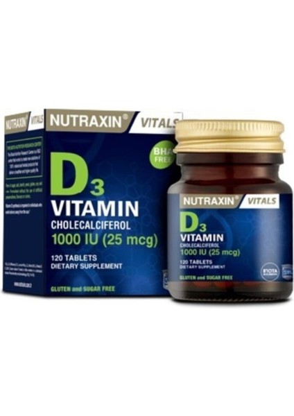 Vitamin Ve Mineral Takviyesi - D3 Vitamini 120 Tablet